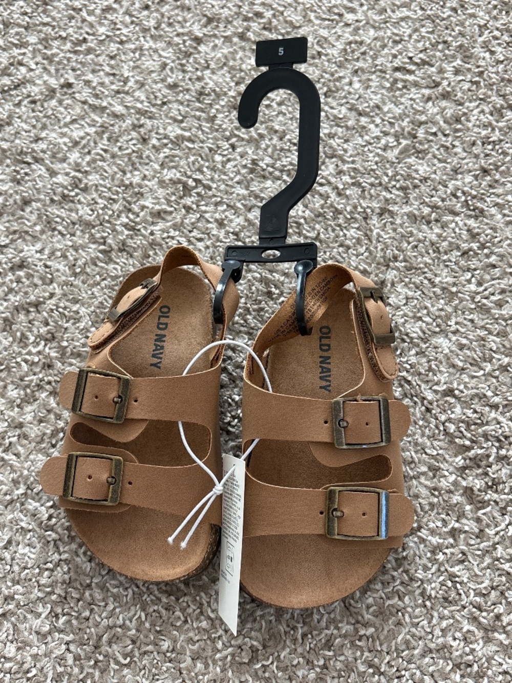 Old navy brown summer vacation sandals brand new size 5